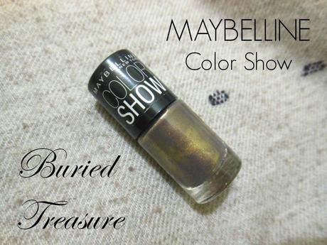 Taupe Brown Nails with Maybelline Color Show Nail Color (221) Buried Treasure : Review