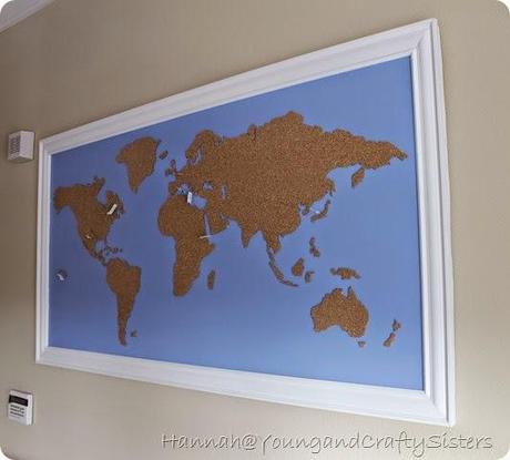 cork board world map 11