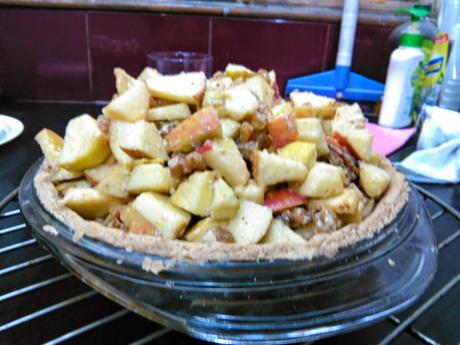 Apple Pie in  Whole Wheat, flax seed and Olive Oil Crust #HappyNewYear