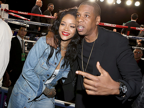 Rihanna attend Roc Nation Sports Presents: Throne Boxing