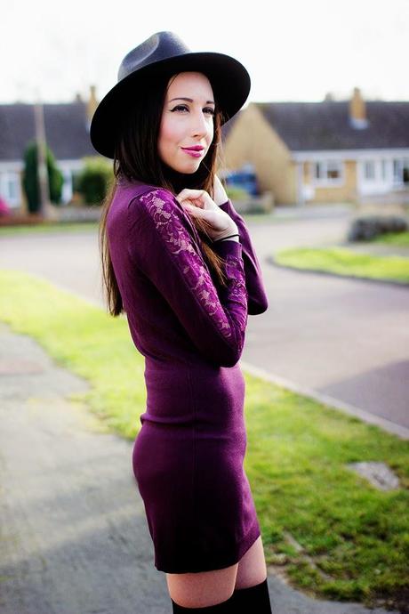 The Burgundy Dress