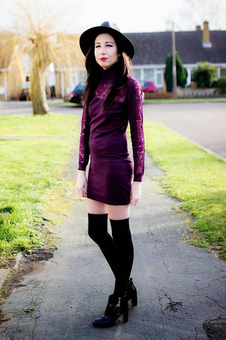 The Burgundy Dress