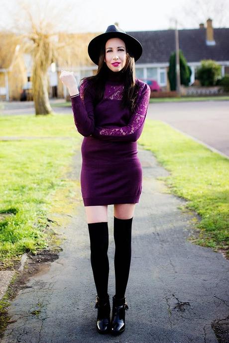 The Burgundy Dress