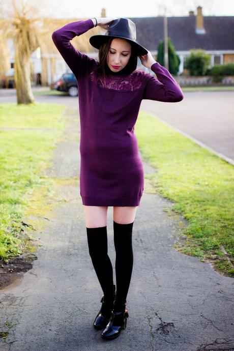 The Burgundy Dress