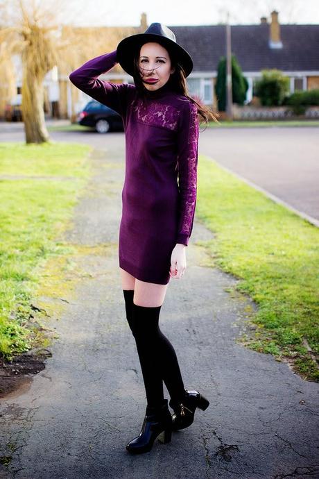 The Burgundy Dress