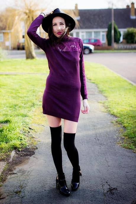 The Burgundy Dress