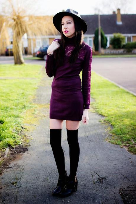 The Burgundy Dress