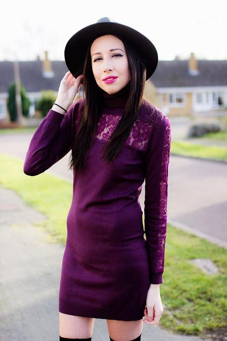 The Burgundy Dress