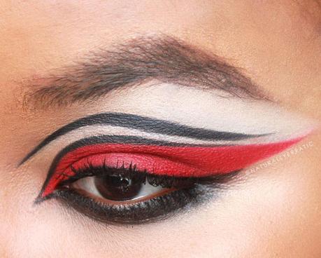 red eye shadow, sugarpill love+, red makeup, red eye makeup