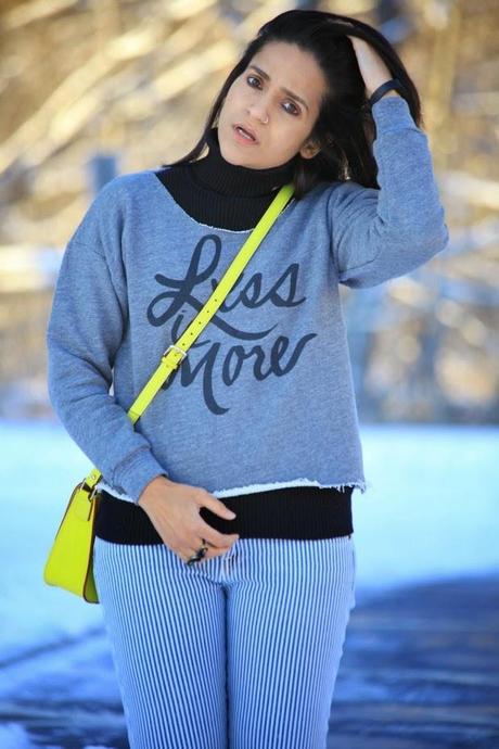 High Neck - Ralph Lauren Sweat Shirt - Sincerely Jules Shop Boots - Wanted Bag - Kate Spade, Tanvii.com