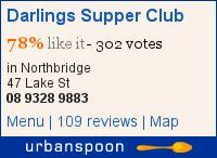 Darlings Supper Club on Urbanspoon
