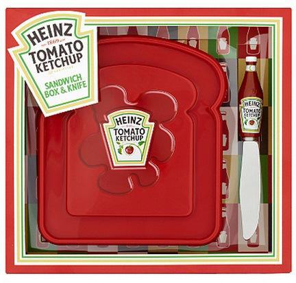 Heinz Tomato Ketchup Sandwich Box and Knife
