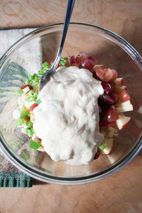 Sweet Turkey Salad Pita Sandwiches with Apples and Grapes