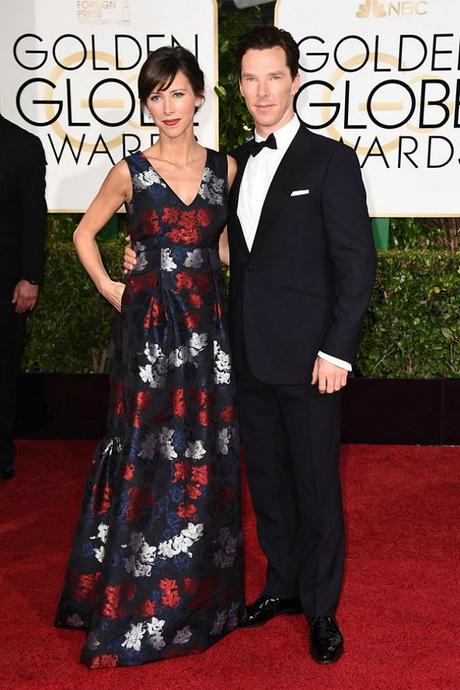 Benedict Cumberbatch and Sophie Hunter Golden Globes 2015