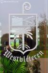 Westvleteren Logo at the entrance to In De Vrede