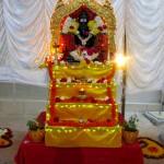 Ganesha statue at the end of the assembly hall