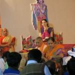 During the Pada Puja