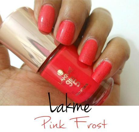 Lakme 9-to-5 Frosties Nail Color Pink Frost
