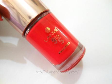 Lakme 9-to-5 Frosties Nail Color Pink Frost