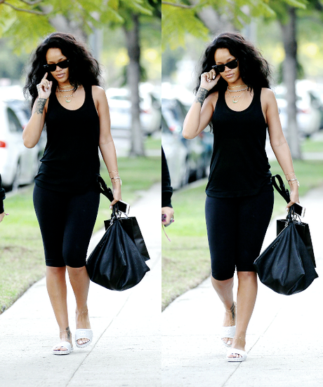 Rihanna Spotted In Beverly Hills