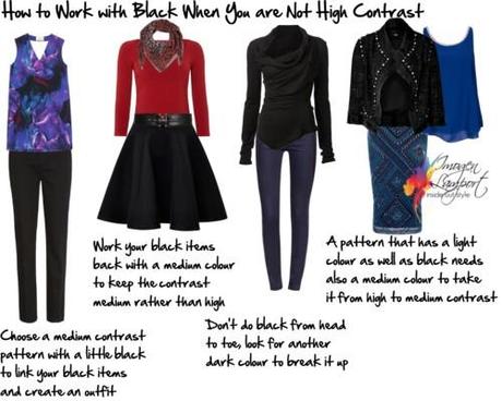 how to work with black when you're not high contrast