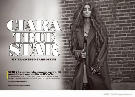 Ciara by Francesco Carrozzini Shoot for L’Uomo Vogue