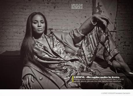 Ciara by Francesco Carrozzini Shoot for L’Uomo Vogue