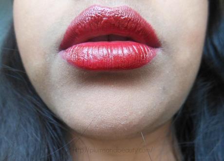 L'Oreal Paris Color Riche Pure Red Lipstick Pure Garnet : Review, Swatch, FOTD