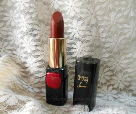 L'Oreal Paris Color Riche Pure Red Lipstick Pure Garnet : Review, Swatch, FOTD