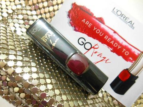 L'Oreal Paris Color Riche Pure Red Lipstick Pure Garnet : Review, Swatch, FOTD