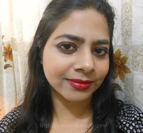 L'Oreal Paris Color Riche Pure Red Lipstick Pure Garnet : Review, Swatch, FOTD