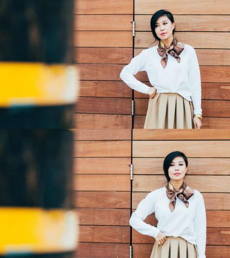 White, Tan, and Hazel