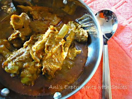 Kolhapuri Mutton/ Tambada Rassa ~ a Maharashtrian delicacy