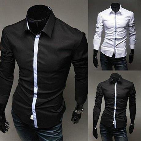 Mens-Fashion-Clothing-Best-Fit-Party-Retro-Black-Shirts-for-Men-MS049