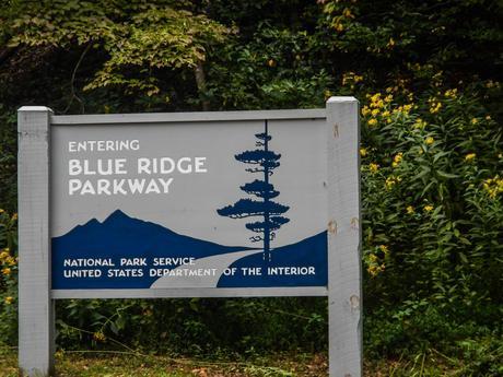 Entering Blue Ridge Parkway Sign