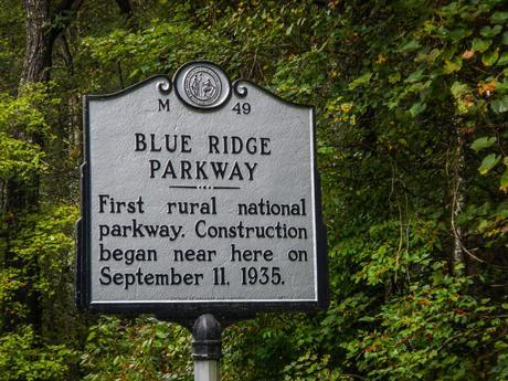 Blue Ridge Parkway Construction Beginning Point