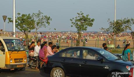 Kanum Pongal at Marina beach ..