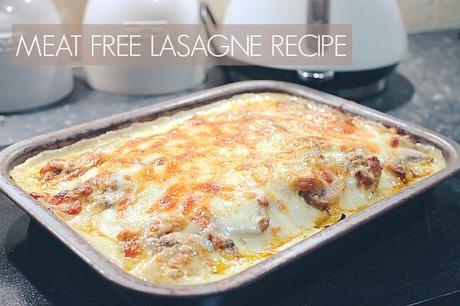 meat free lasagne, quorn lasagne, 