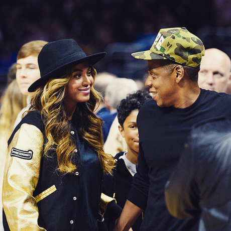 The Carters Attend Clippers Game