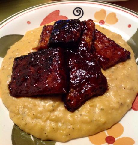 BBQ tempeh cheesy polenta (19)