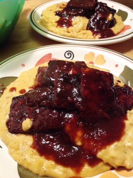 BBQ tempeh cheesy polenta (10)