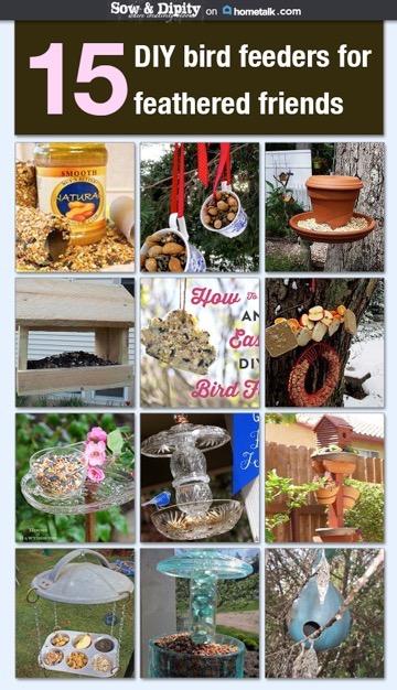 15 DIY Bird Feeders