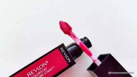 Review and Swatches Revlon Colorstay Moisture Stain India Intrigue