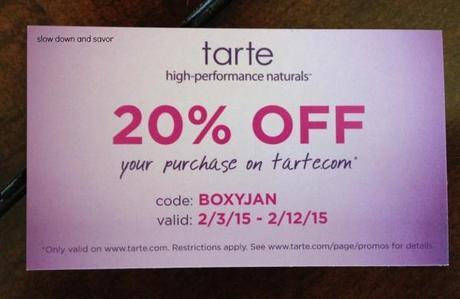 Tarte coupon code