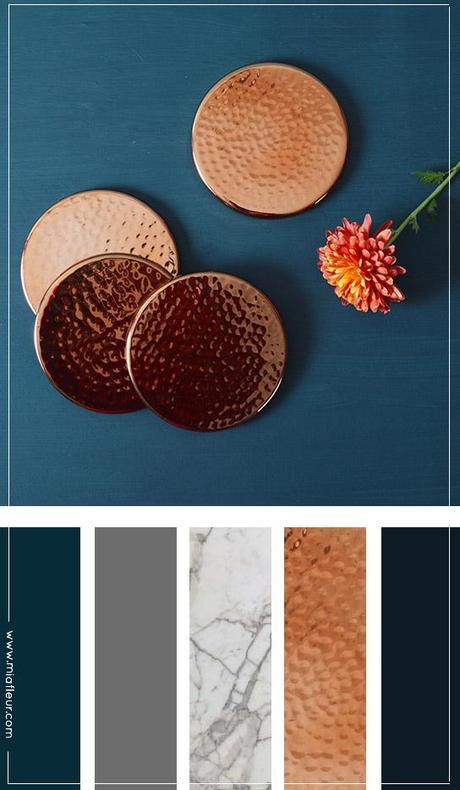 Copper Interiors- color palette via MiaFleur