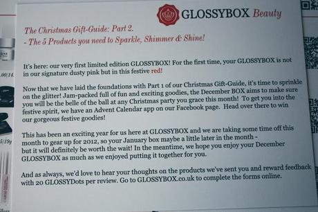 December GLOSSYBOX 2011