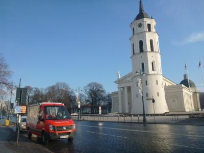 Vilnius City Tour: My Audio Guided Bus Tour of Lithuania’s Capital The meeting point of the Vilnius City Tour, Audio Guided Bus Tour of Lithuania's Capital