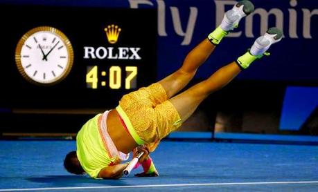 Rod Laver Arena - Australian Open and  Thanasi Kokkinakis celebrating !