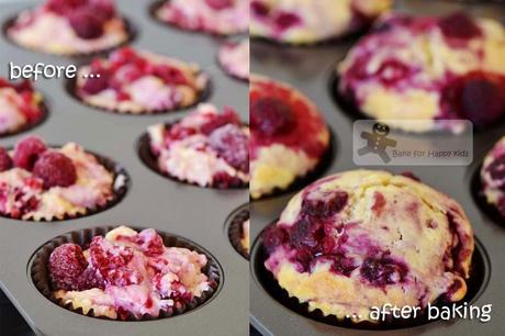Stir-and-Bake Lots-of-Raspberries Sour Cream Muffins