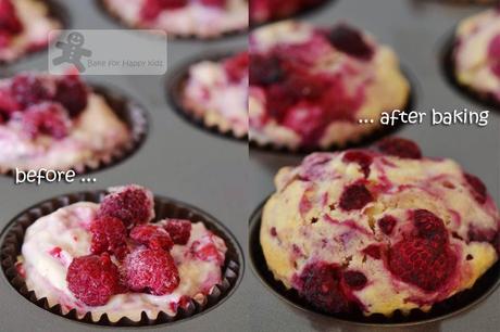 Stir-and-Bake Lots-of-Raspberries Sour Cream Muffins